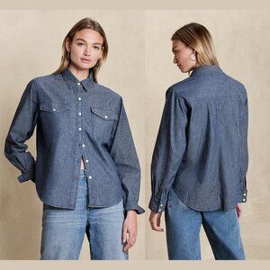 Banana Republic Factory Denim Western Shirt - Size Large​